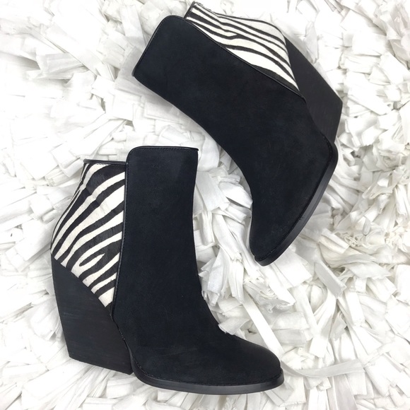 zebra print booties